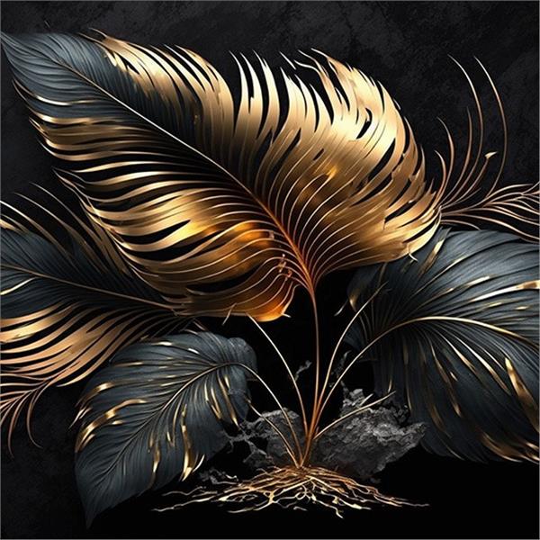 Yapraklar 3D Duvar Kağıtları